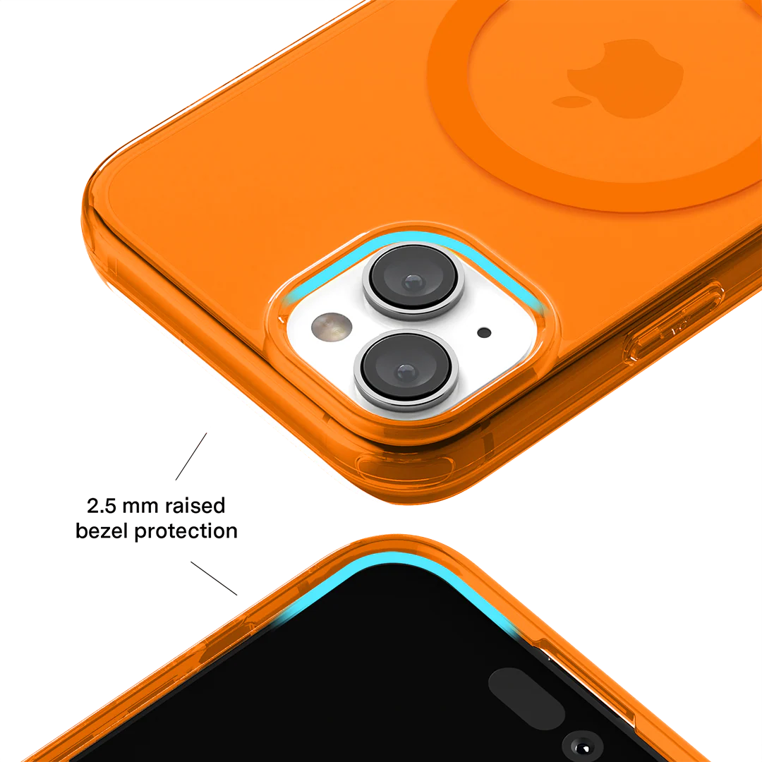 Neon Orange Clear iPhone Case - Image 138
