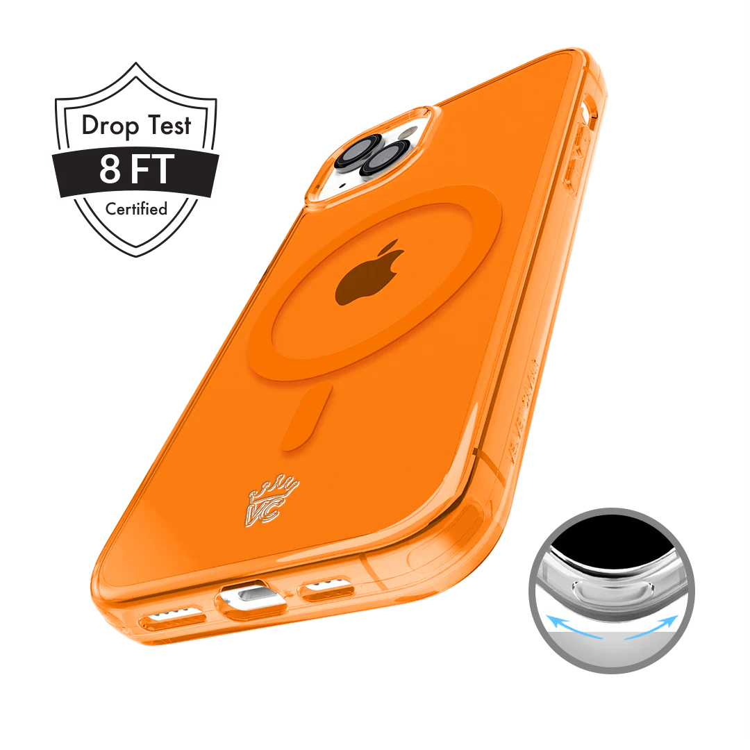 Neon Orange Clear iPhone Case - Image 140