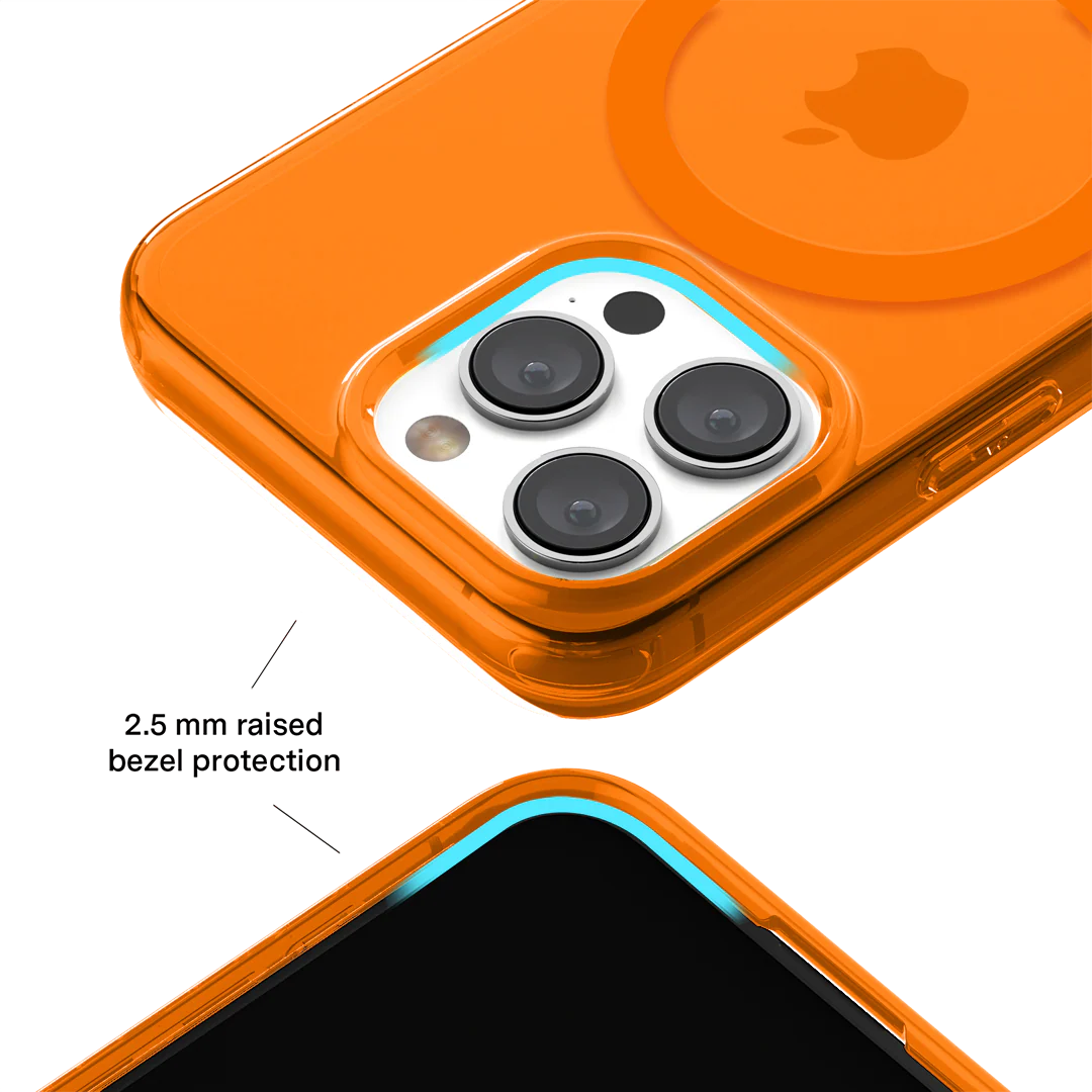 Neon Orange Clear iPhone Case - Image 144
