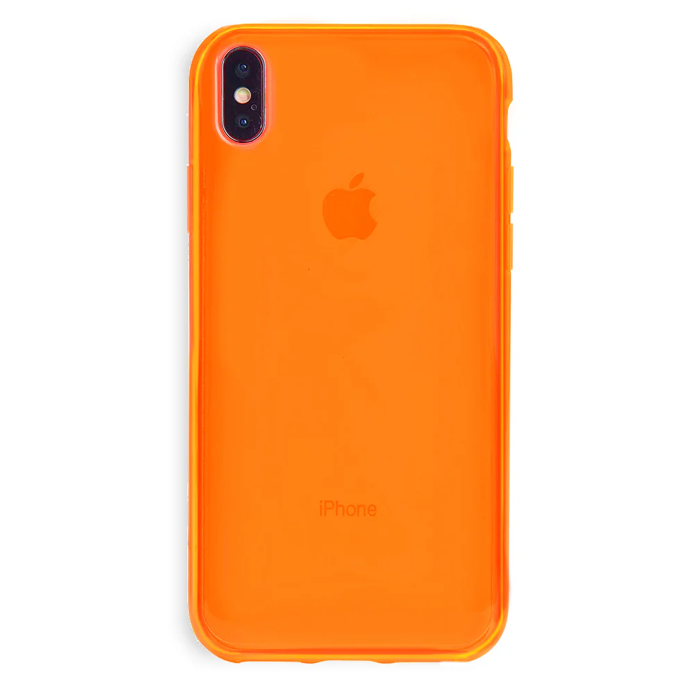 Neon Orange Clear iPhone Case - Image 15
