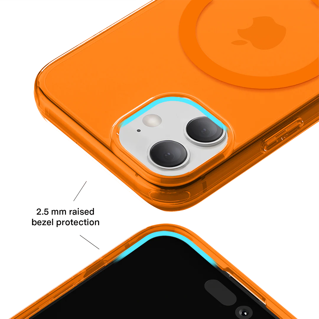 Neon Orange Clear iPhone Case - Image 150