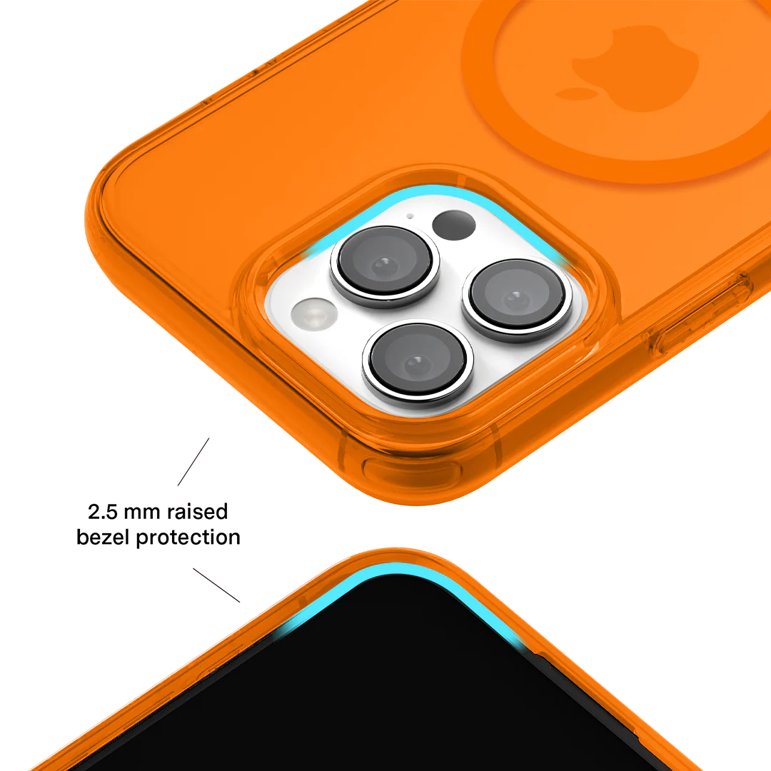 Neon Orange Clear iPhone Case - Image 156