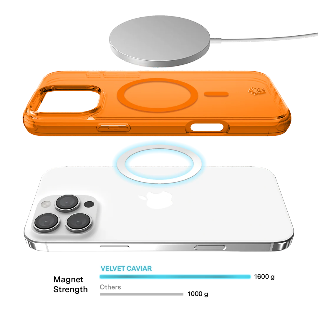 Neon Orange Clear iPhone Case - Image 157