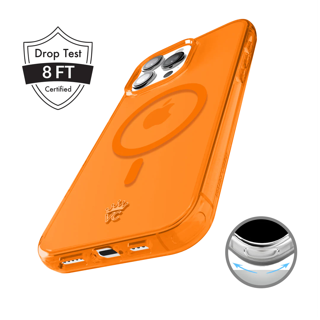 Neon Orange Clear iPhone Case - Image 164