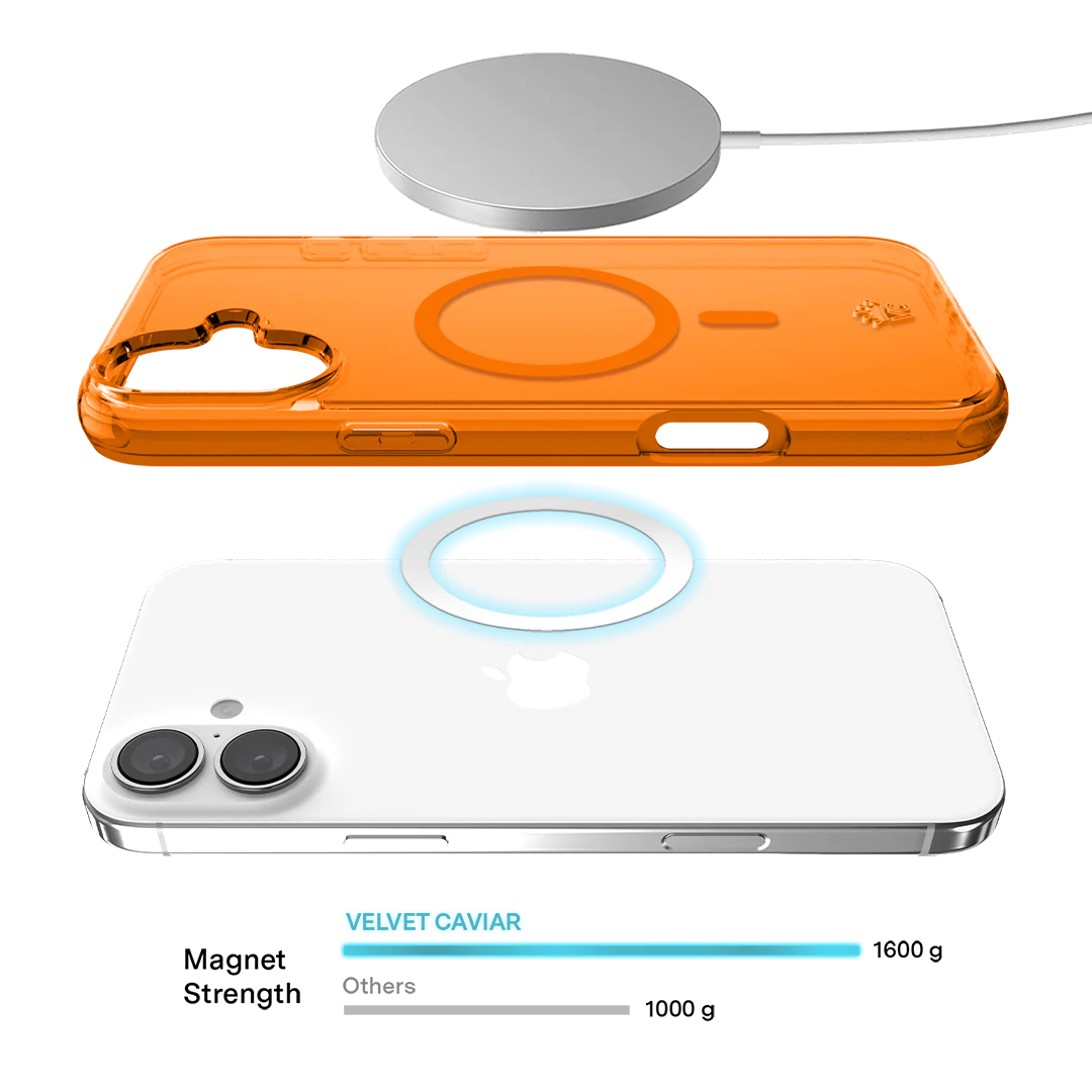 Neon Orange Clear iPhone Case - Image 169