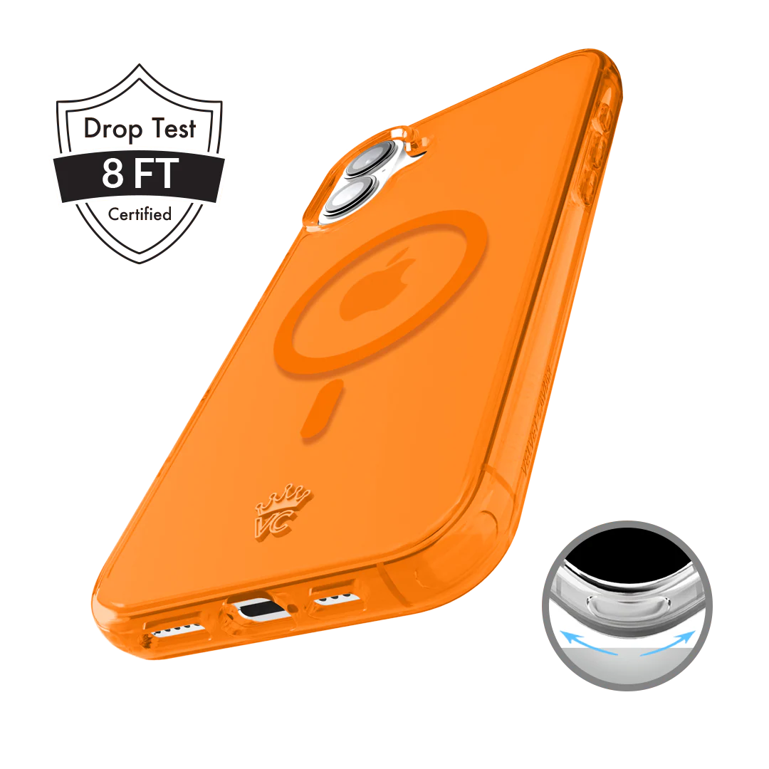Neon Orange Clear iPhone Case - Image 170
