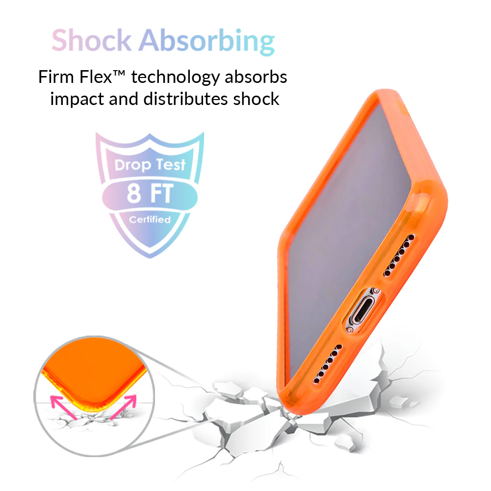 Neon Orange Clear iPhone Case - Image 18