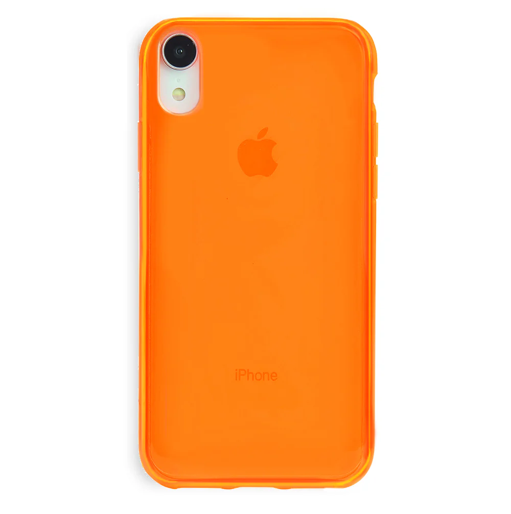 Neon Orange Clear iPhone Case - Image 29