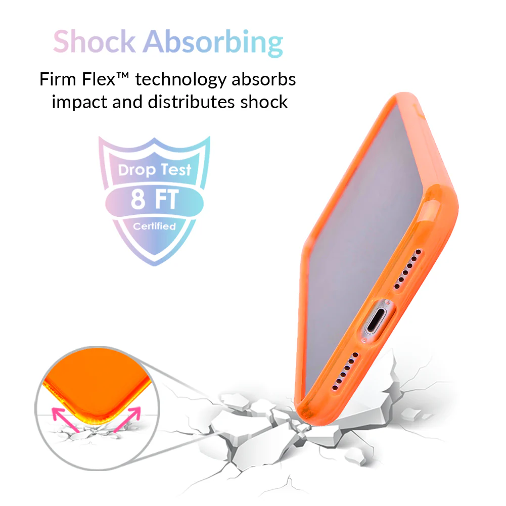 Neon Orange Clear iPhone Case - Image 32