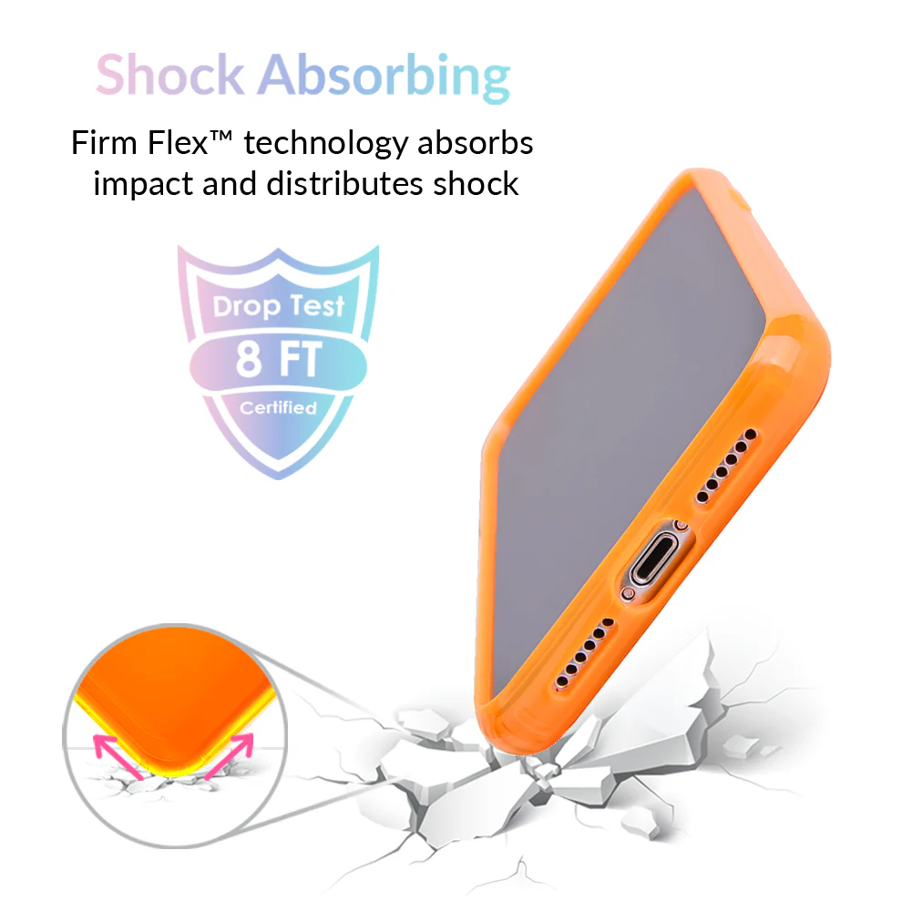 Neon Orange Clear iPhone Case - Image 39