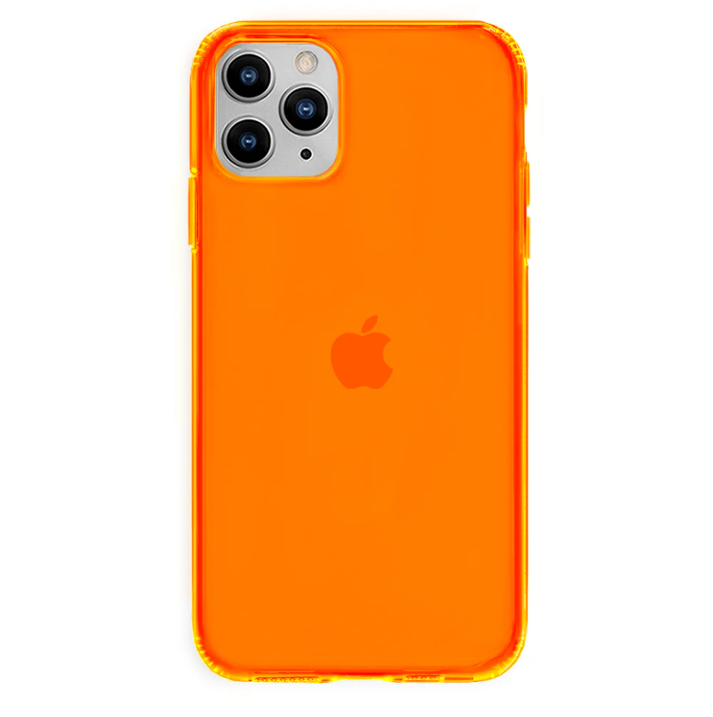 Neon Orange Clear iPhone Case - Image 43