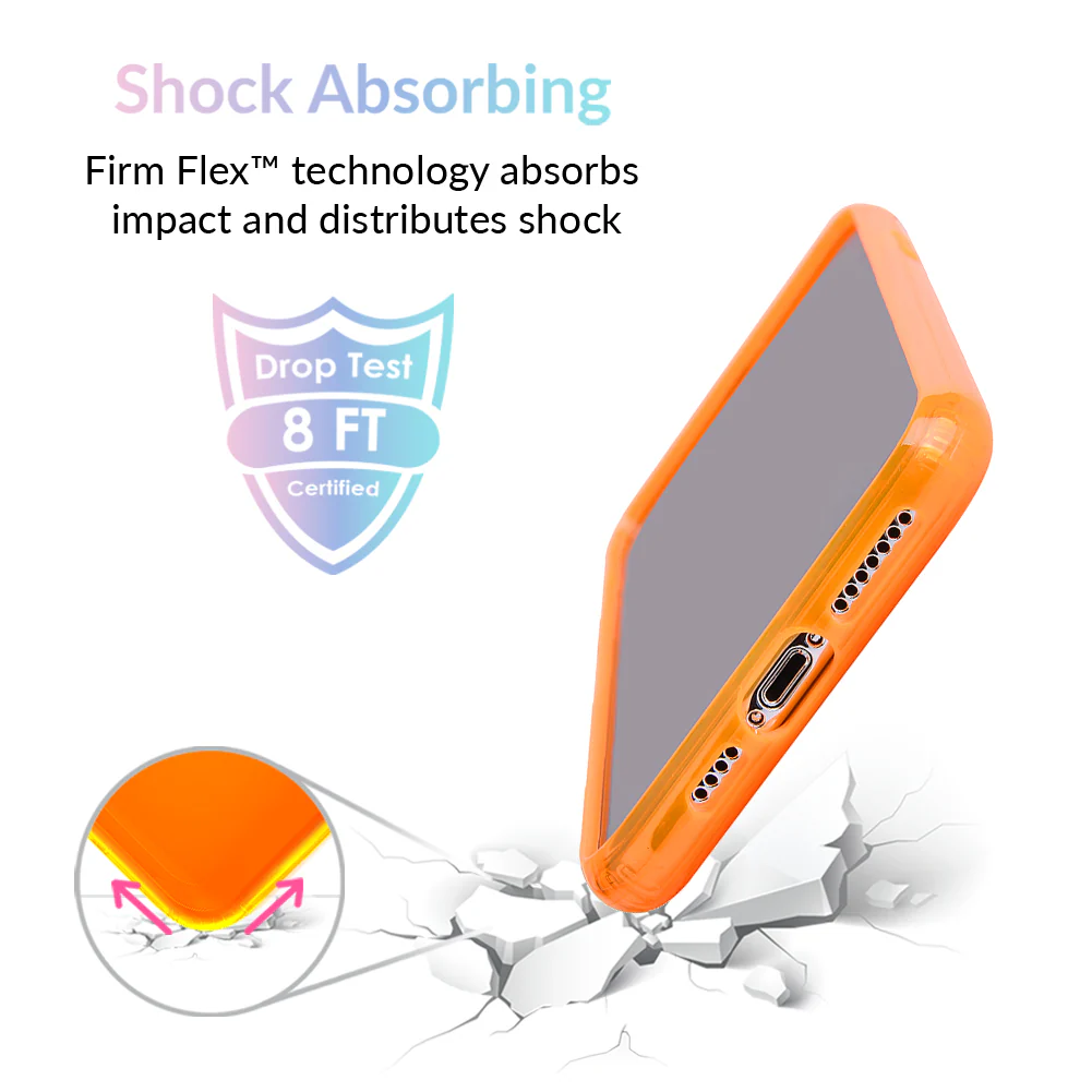 Neon Orange Clear iPhone Case - Image 46