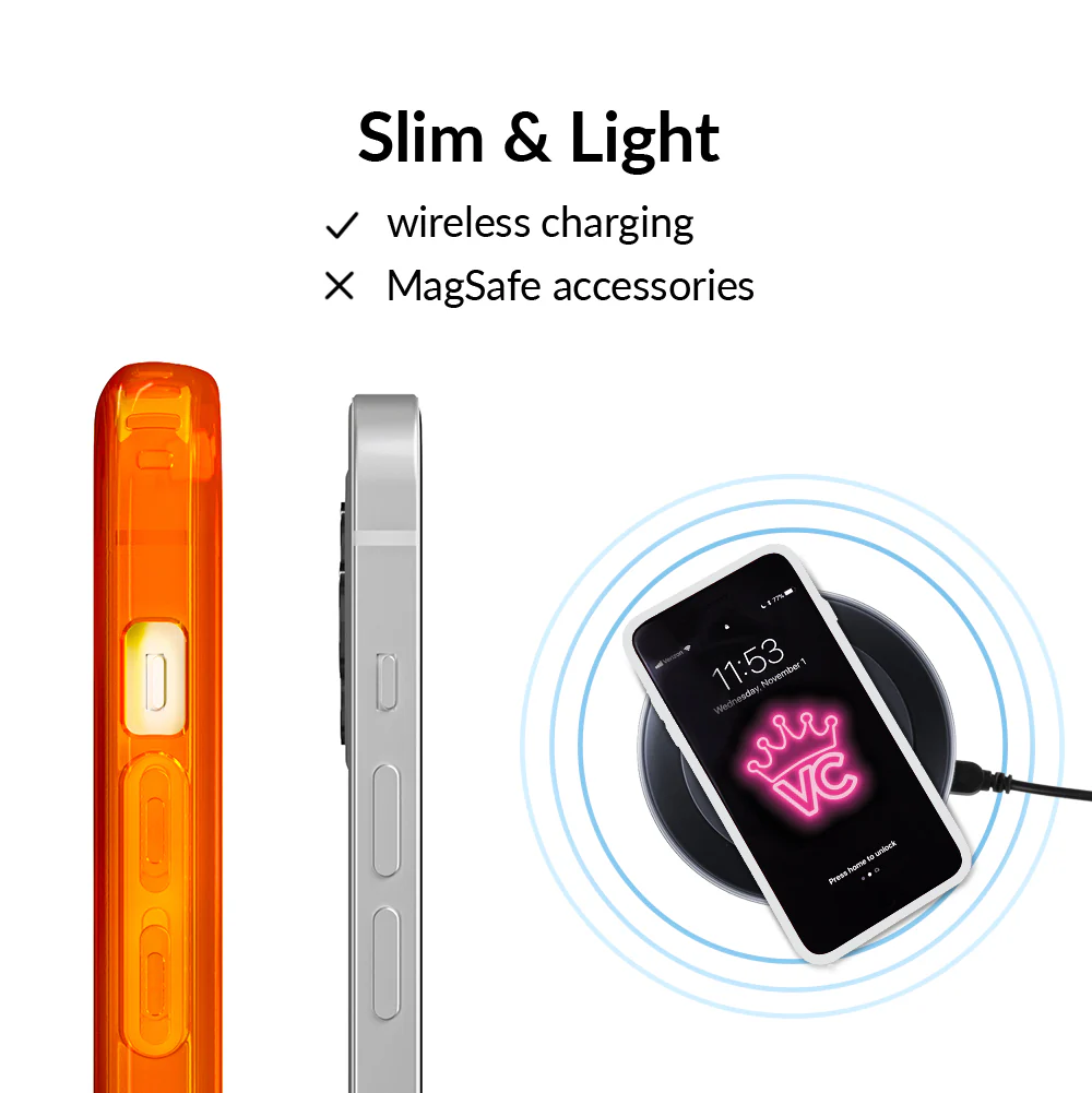 Neon Orange Clear iPhone Case - Image 62