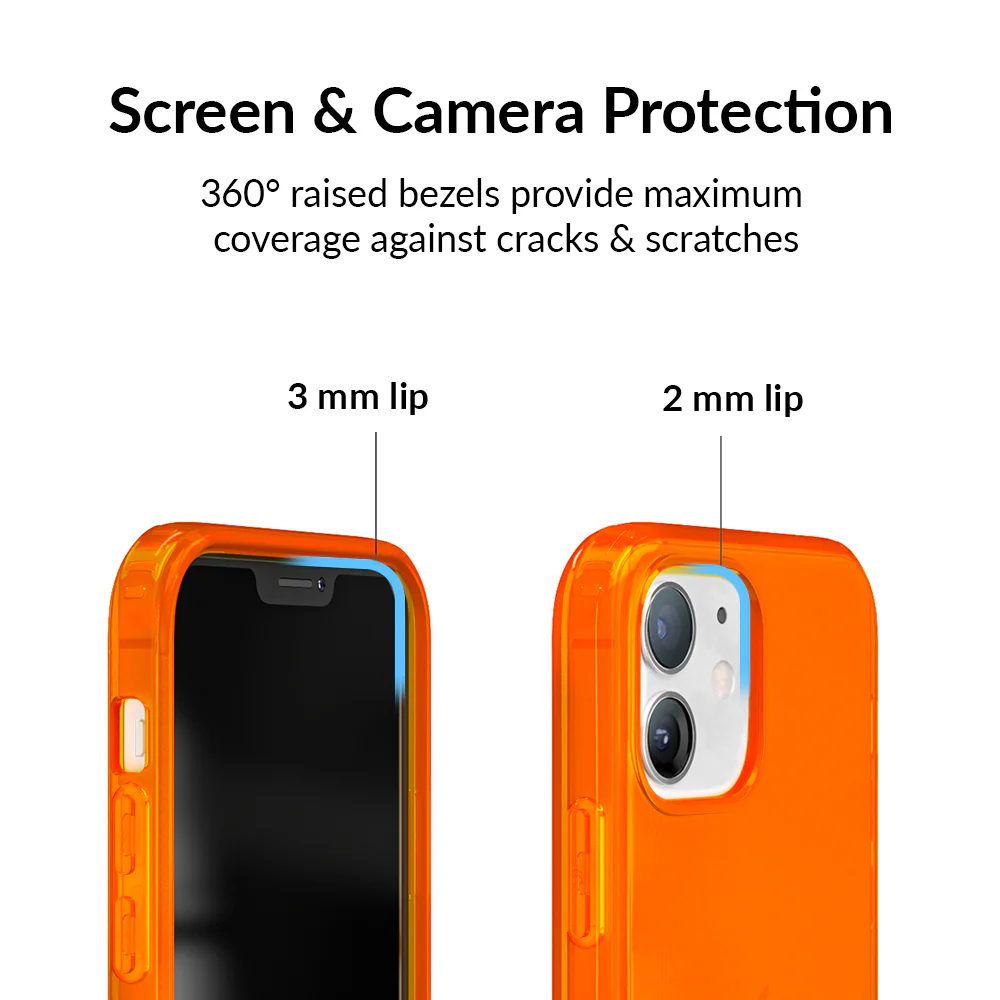 Neon Orange Clear iPhone Case - Image 65