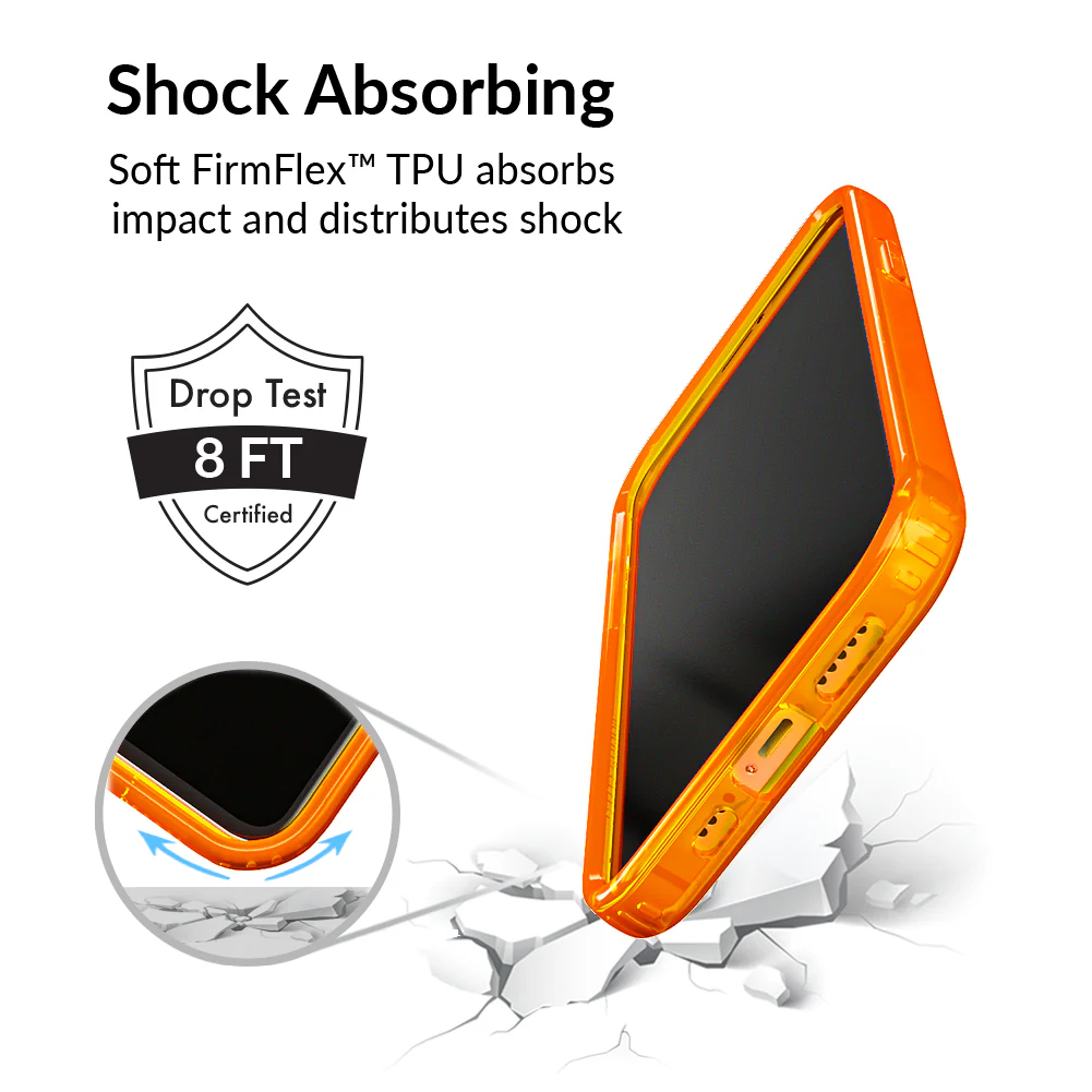 Neon Orange Clear iPhone Case - Image 66