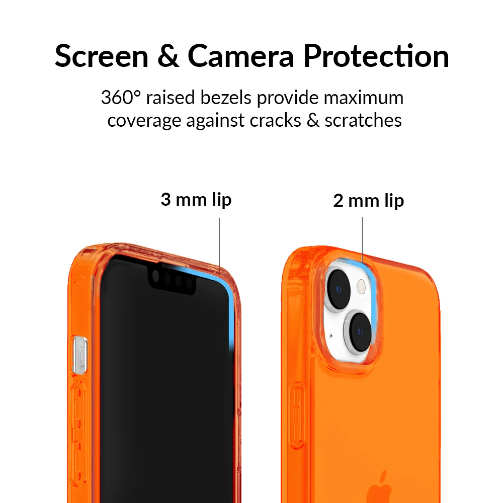 Neon Orange Clear iPhone Case - Image 72