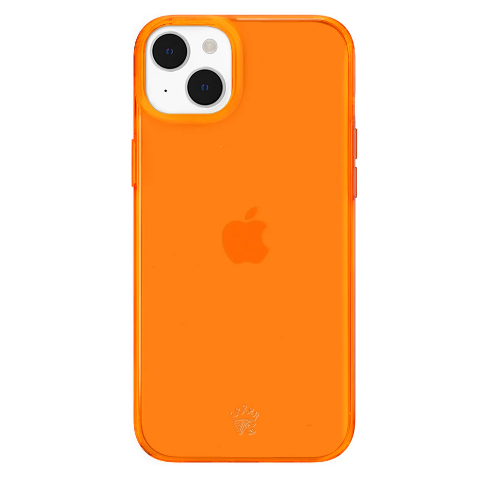 Neon Orange Clear iPhone Case - Image 76
