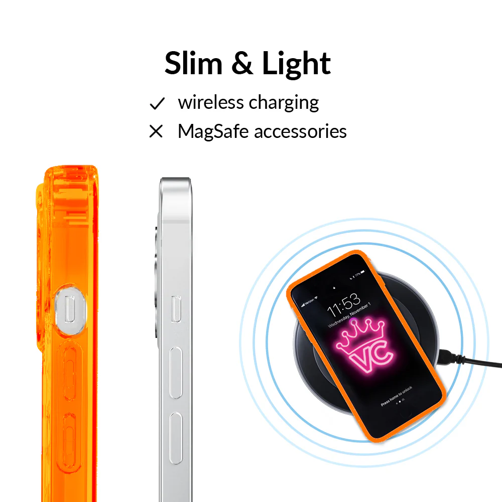 Neon Orange Clear iPhone Case - Image 81