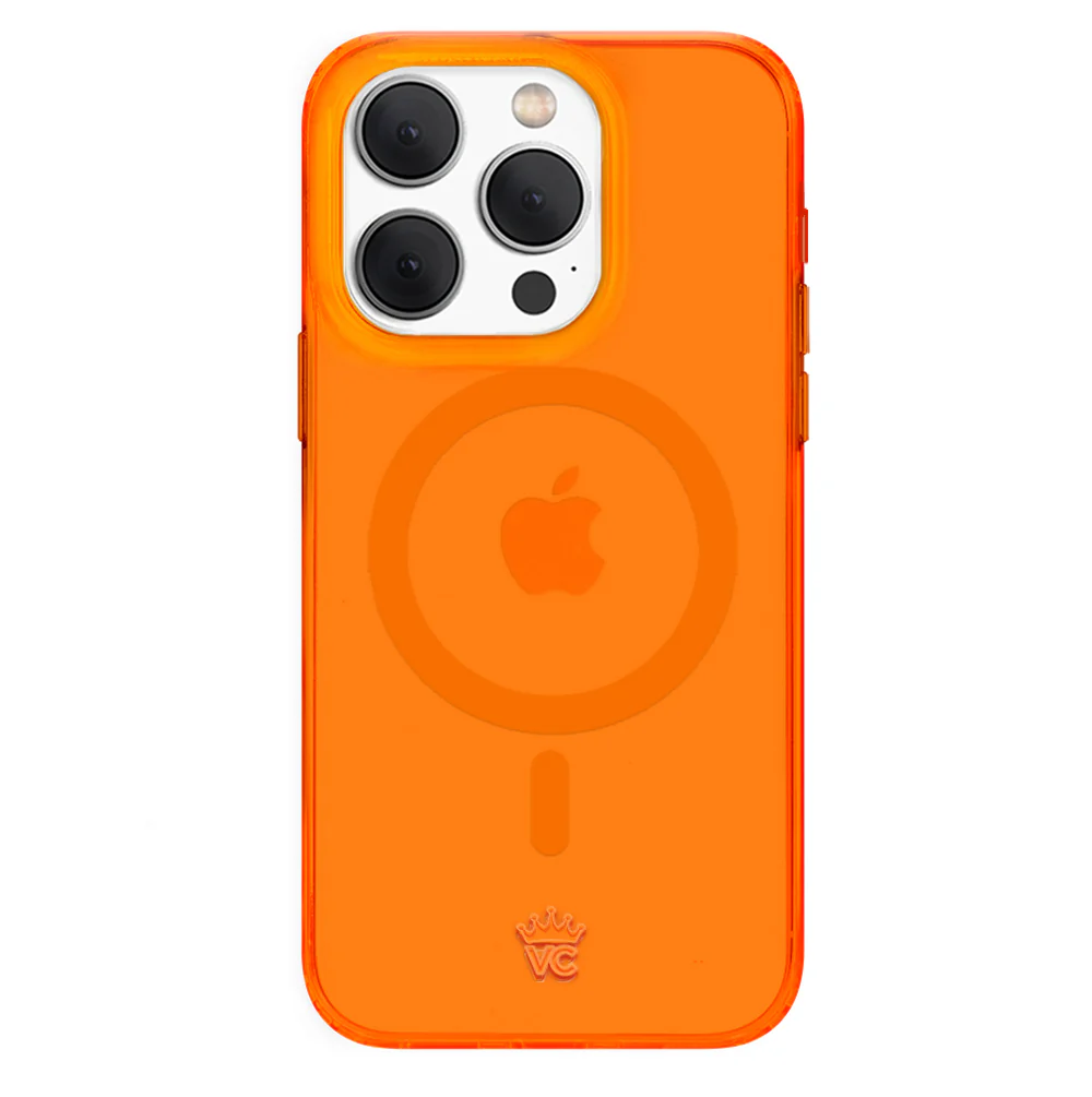 Neon Orange Clear iPhone Case - Image 94