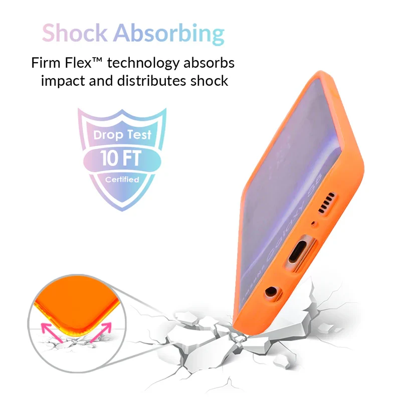 Neon Orange Clear Samsung Case - Image 21