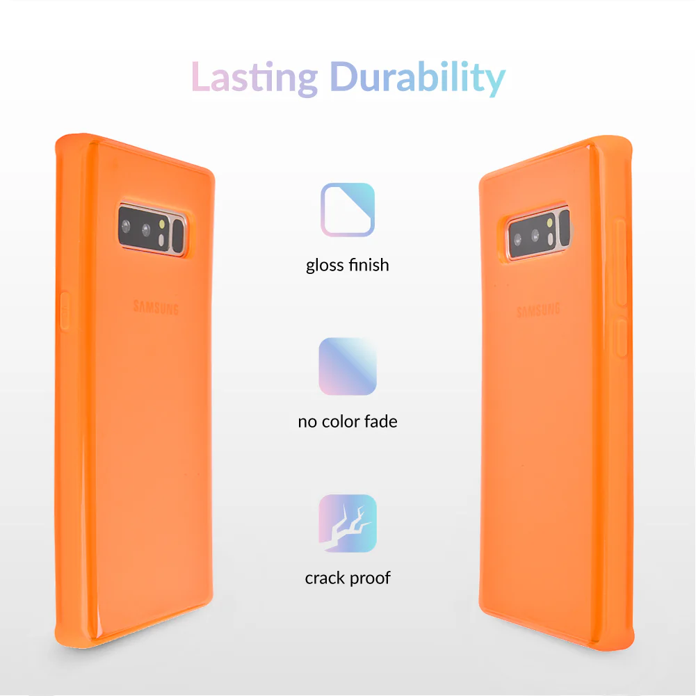 Neon Orange Clear Samsung Case - Image 29