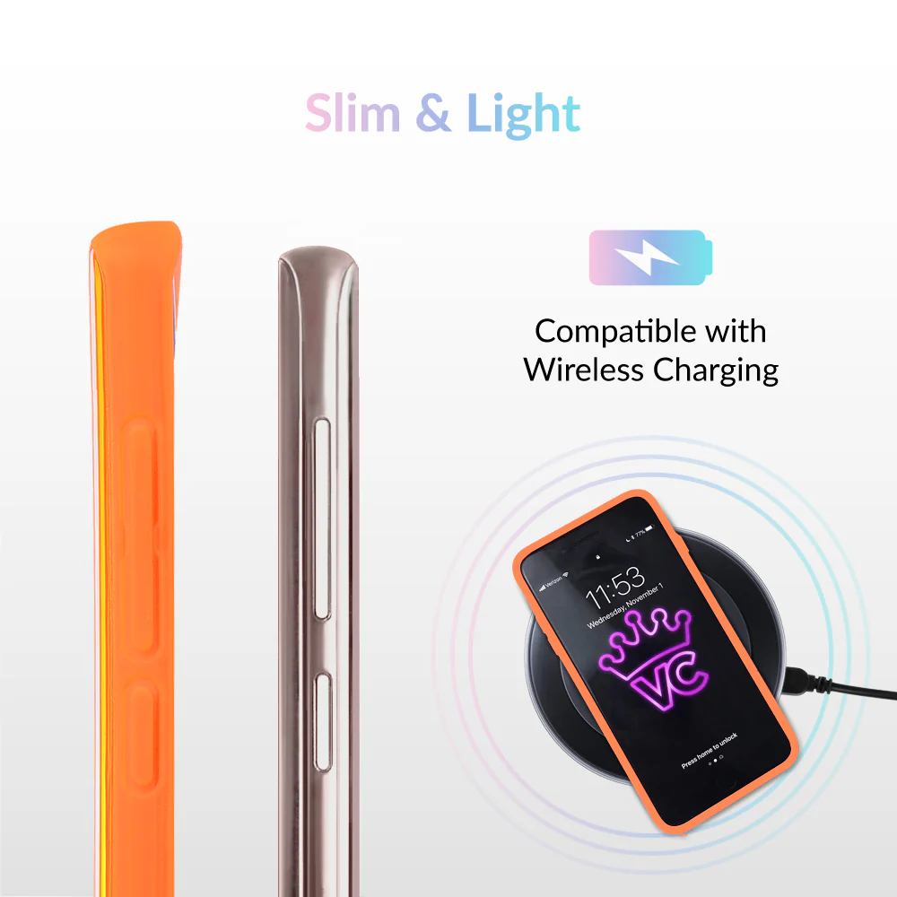 Neon Orange Clear Samsung Case - Image 30