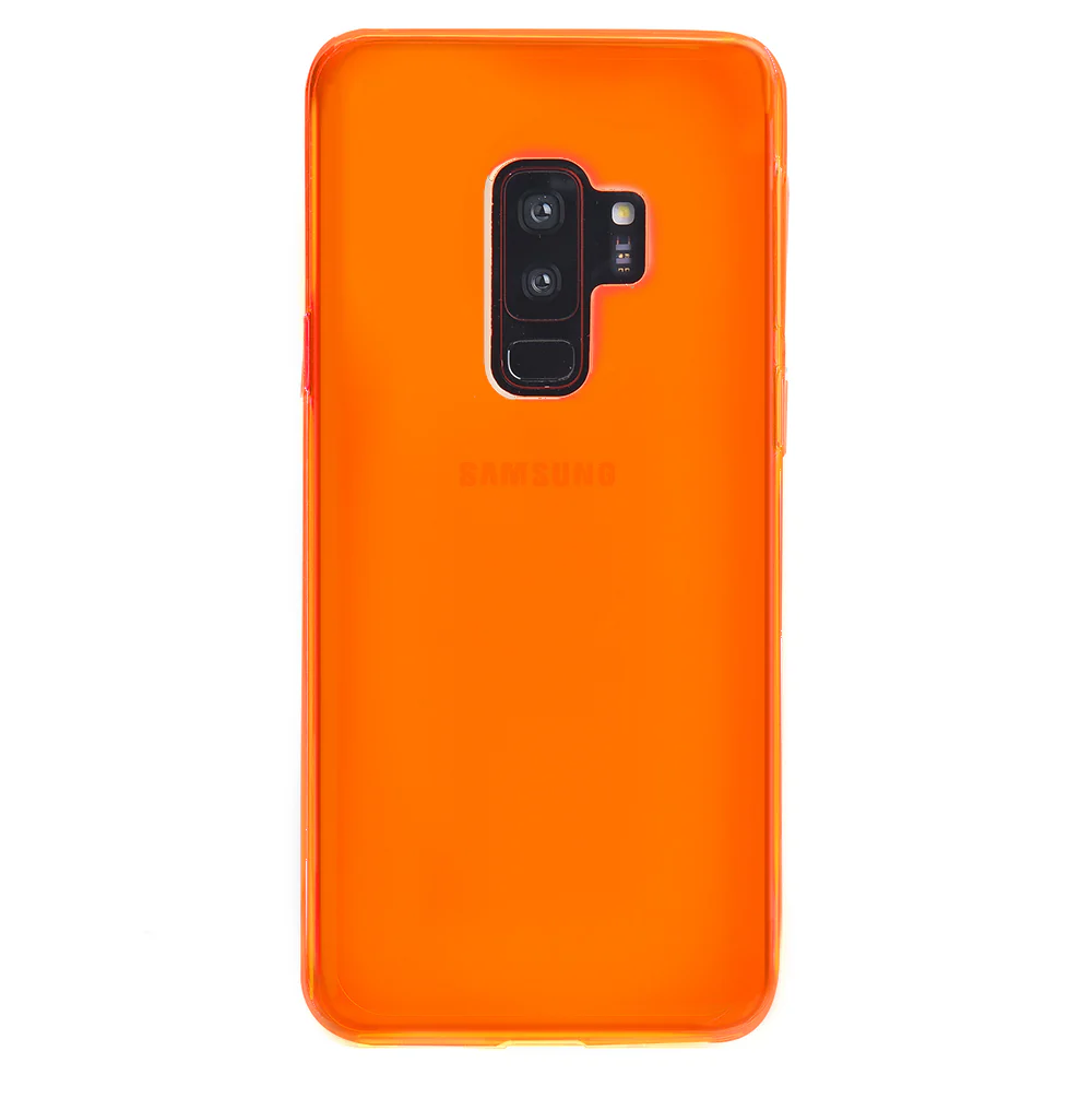 Neon Orange Clear Samsung Case - Image 38