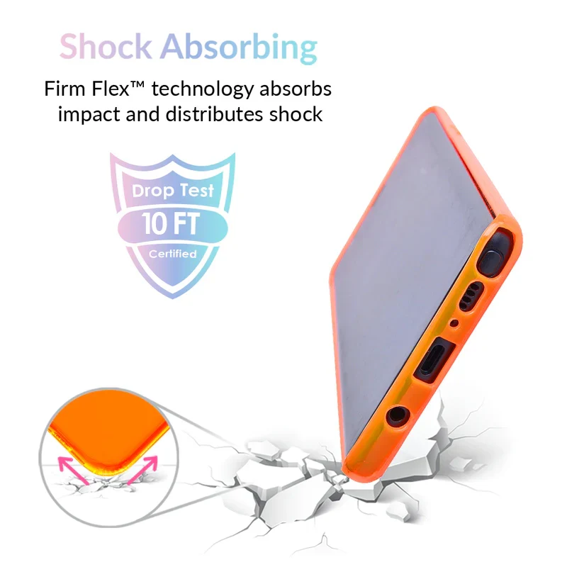 Neon Orange Clear Samsung Case - Image 41