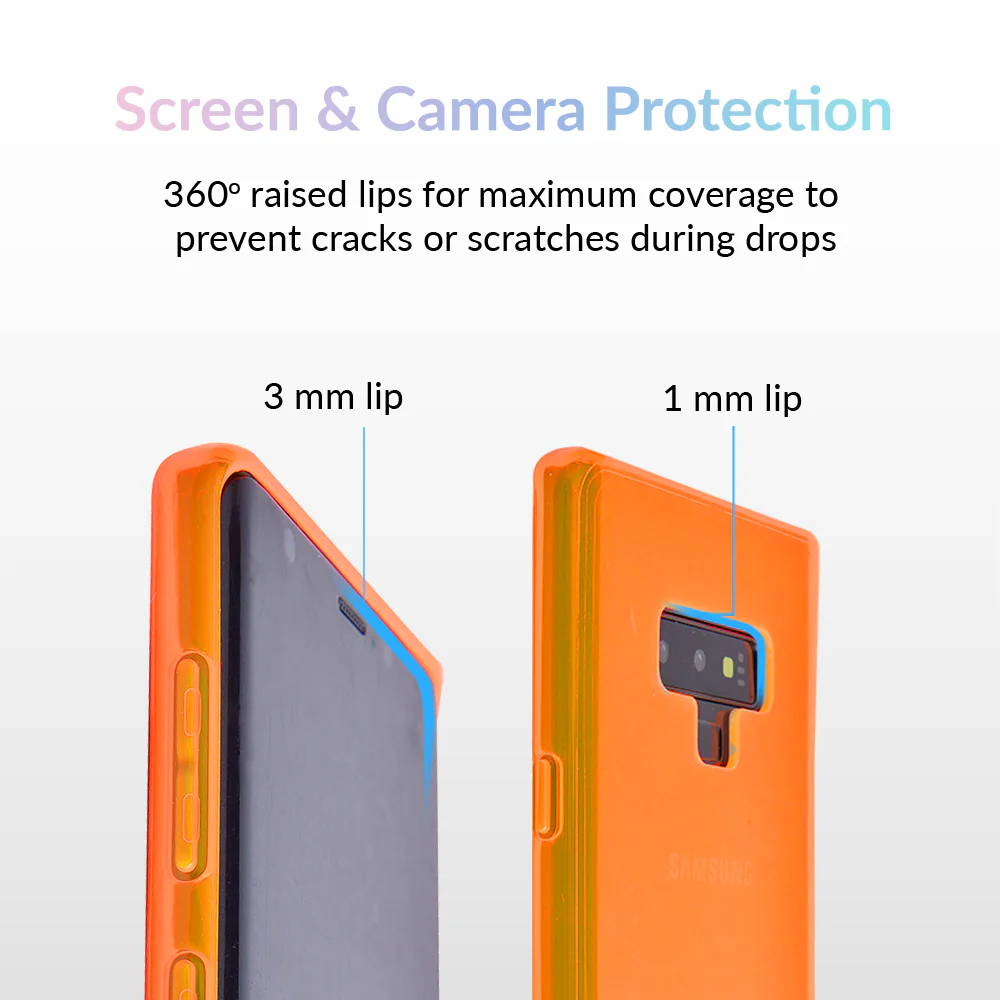 Neon Orange Clear Samsung Case - Image 47