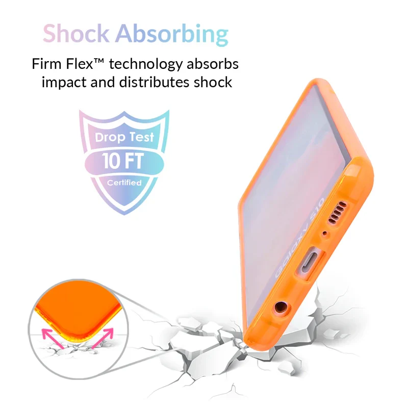 Neon Orange Clear Samsung Case - Image 51