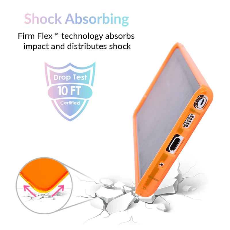 Neon Orange Clear Samsung Case - Image 61