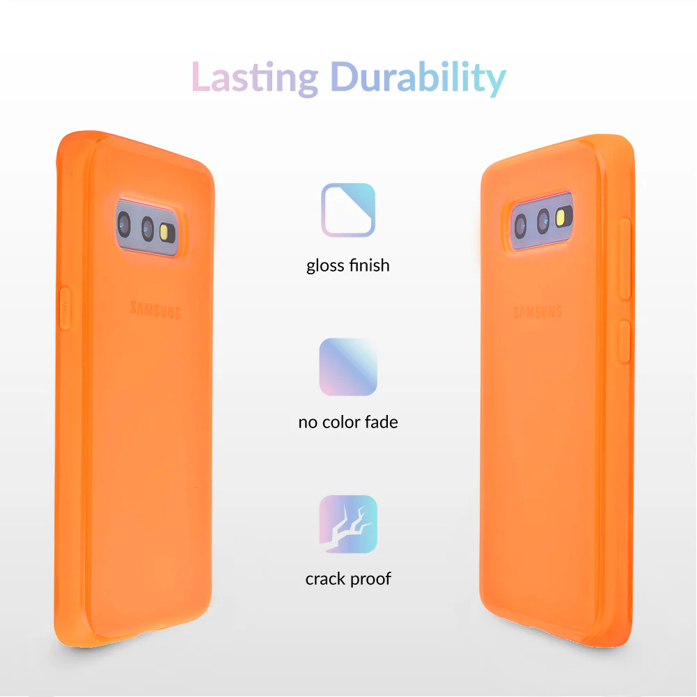 Neon Orange Clear Samsung Case - Image 67