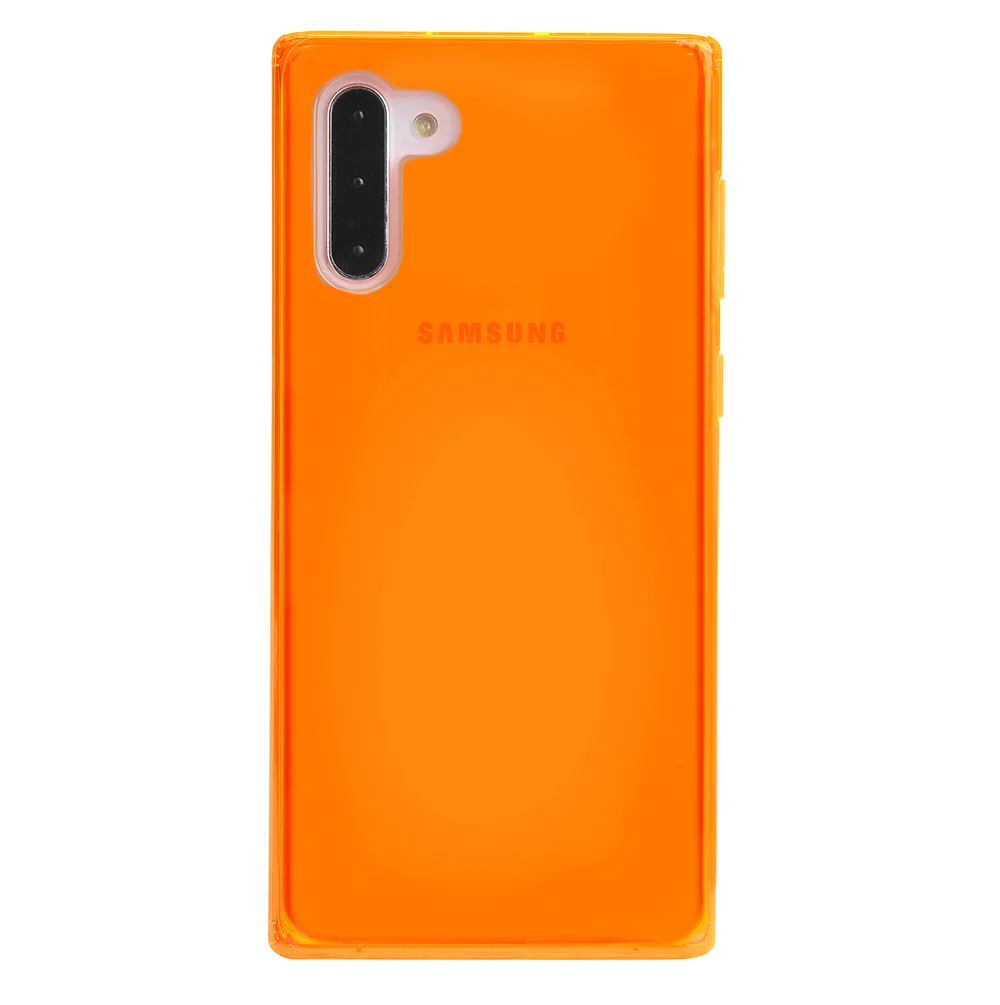 Neon Orange Clear Samsung Case - Image 69