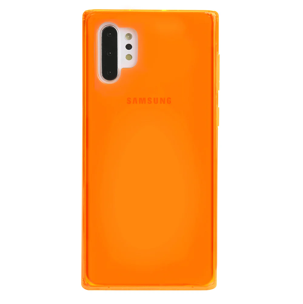 Neon Orange Clear Samsung Case - Image 74