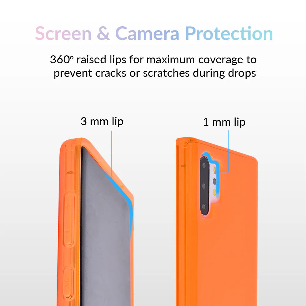 Neon Orange Clear Samsung Case - Image 76