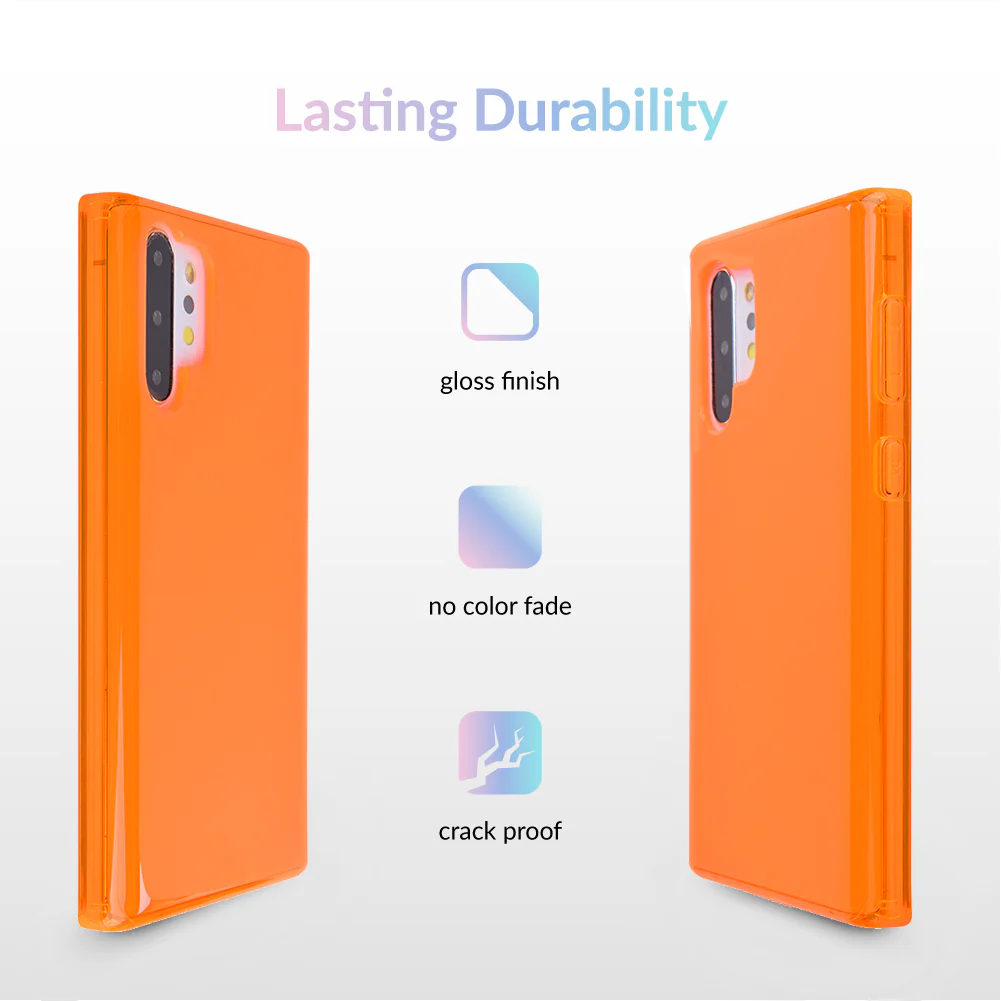 Neon Orange Clear Samsung Case - Image 77