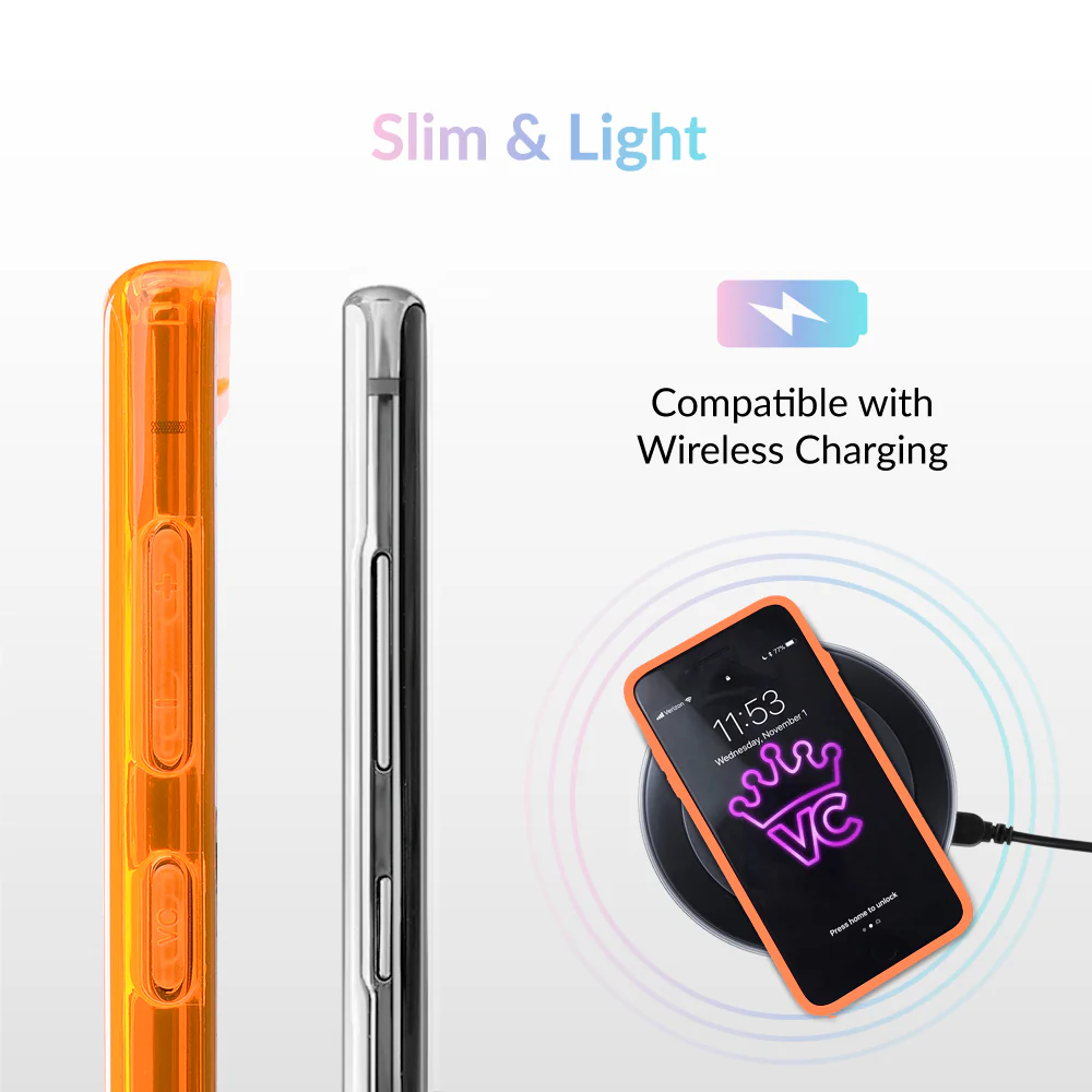 Neon Orange Clear Samsung Case - Image 78