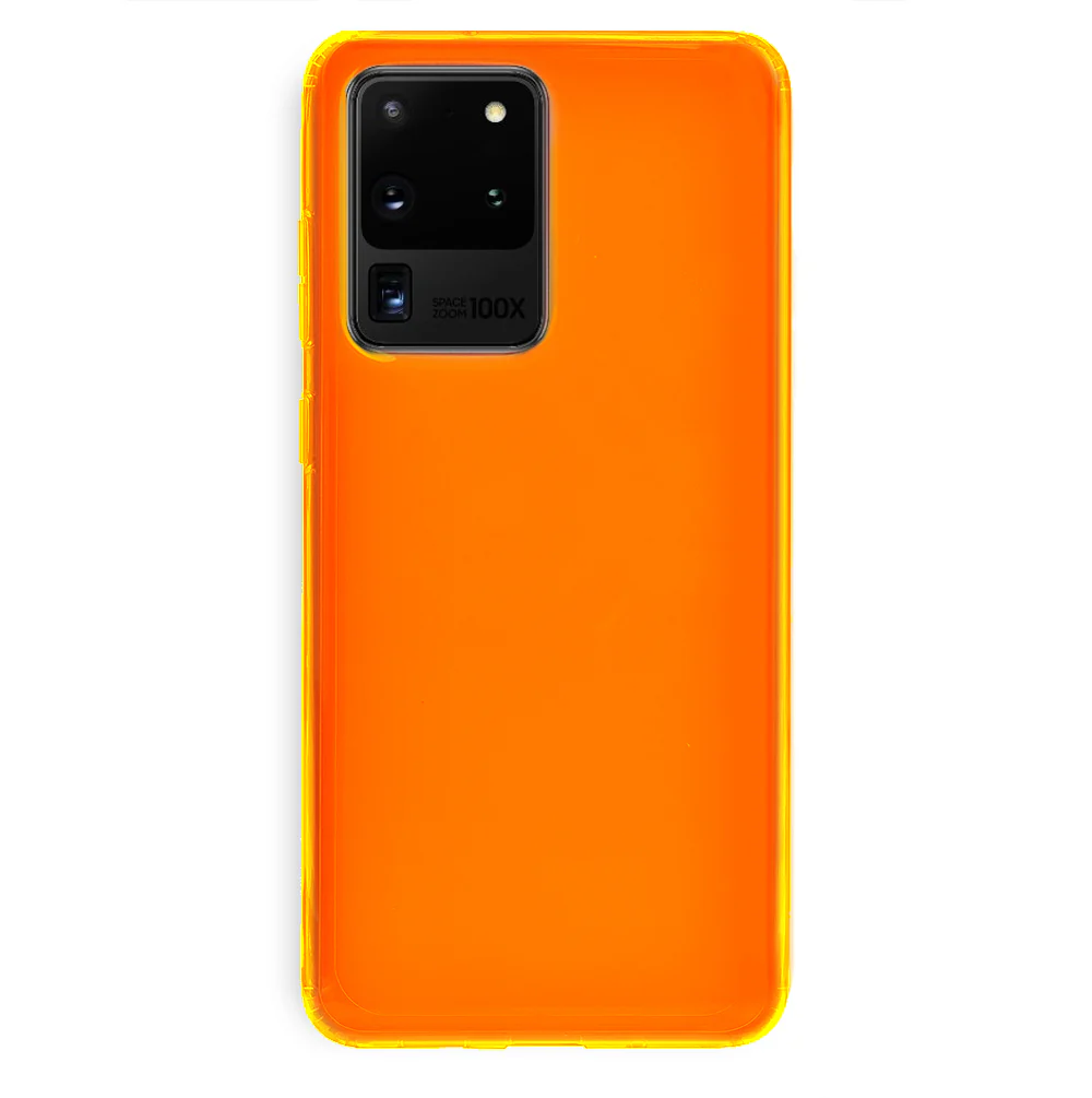 Neon Orange Clear Samsung Case - Image 79