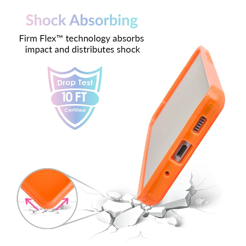 Neon Orange Clear Samsung Case - Image 81