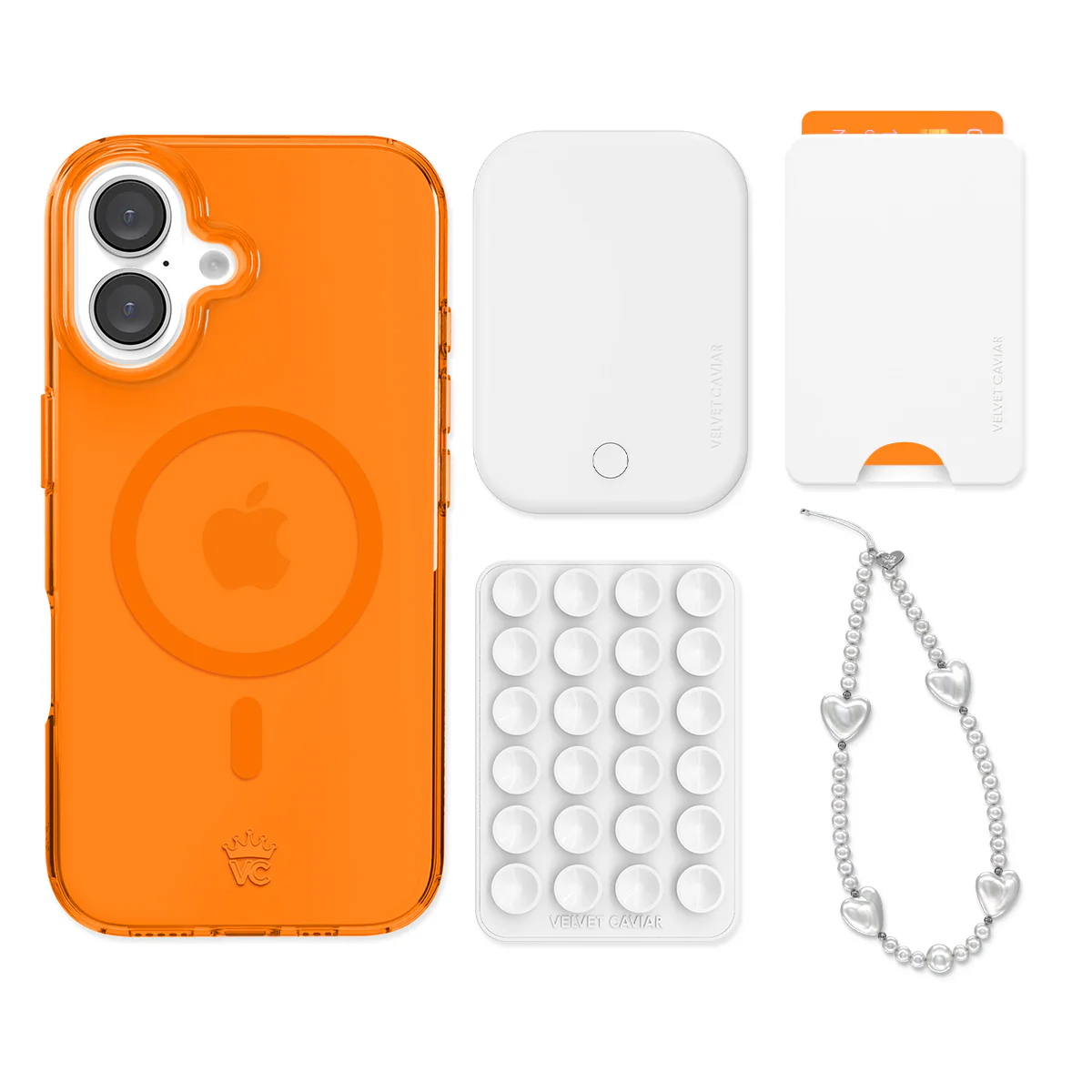 Neon Orange iPhone Bundle Set - Wallet - Image 4