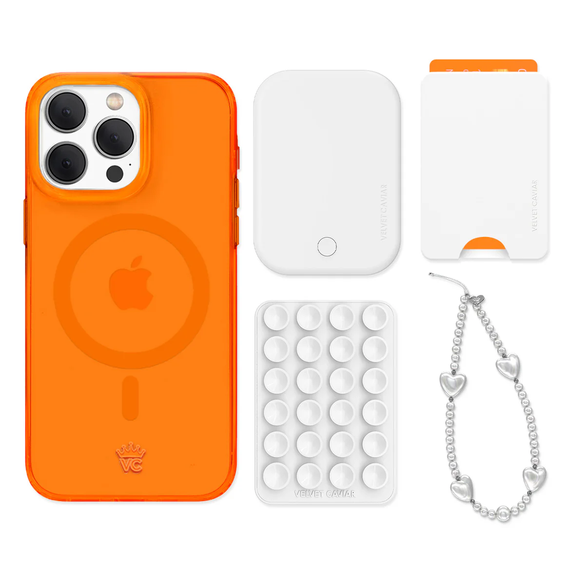 Neon Orange iPhone Bundle Set - Wallet - Image 6