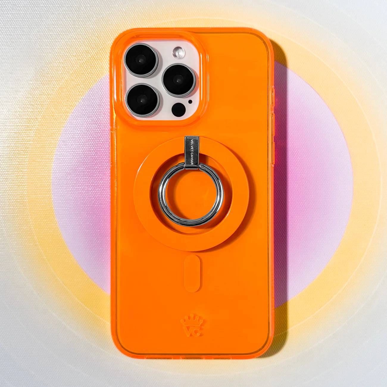 Neon Orange MagSafe Grip Ring - Image 2
