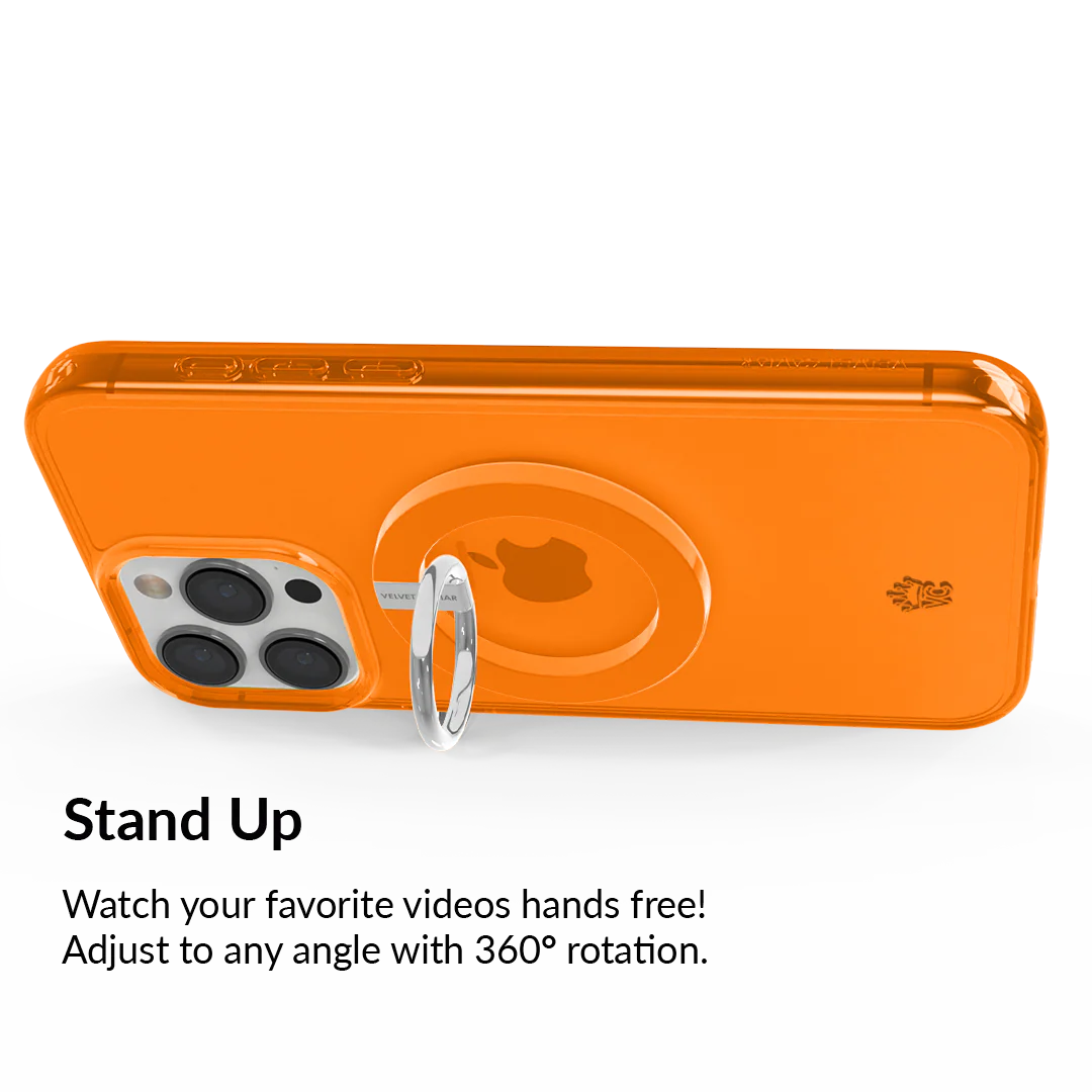 Neon Orange MagSafe Grip Ring - Image 4