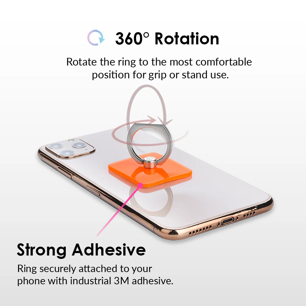 Neon Orange Phone Ring - Image 4