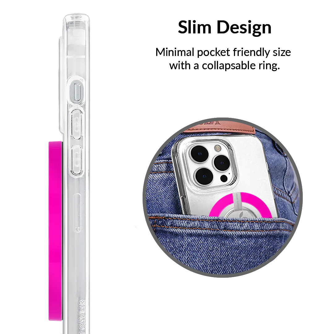 Neon Pink MagSafe Grip Ring - Image 5