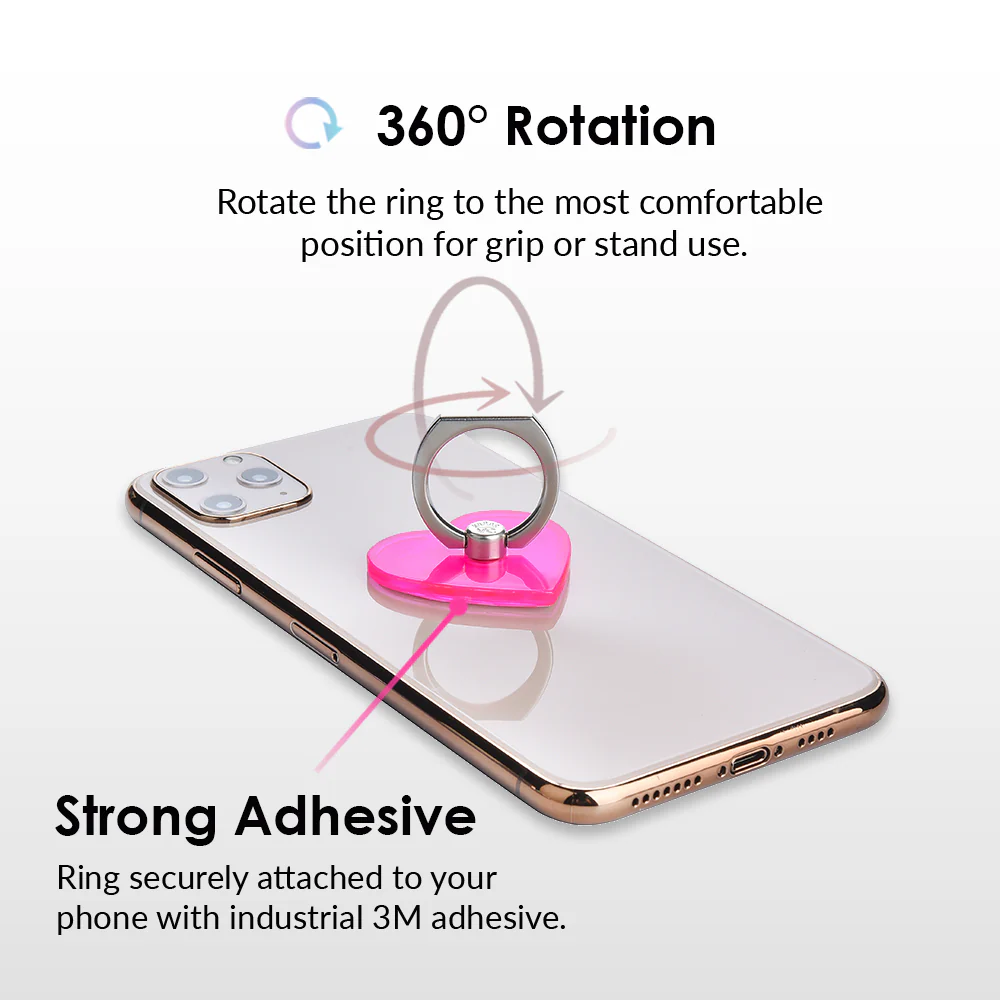Neon Pink Phone Ring - Image 4