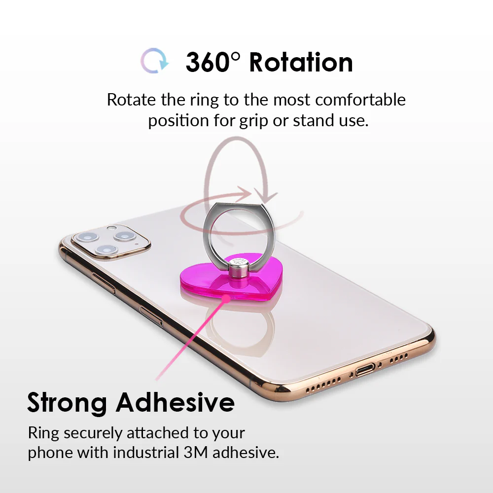 Neon Purple Phone Ring - Image 4