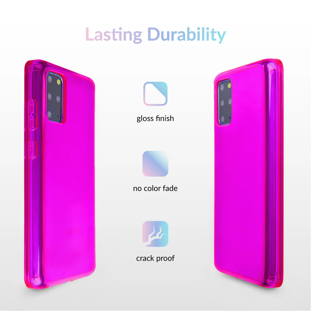 Neon Purple Clear Samsung Case - Image 10