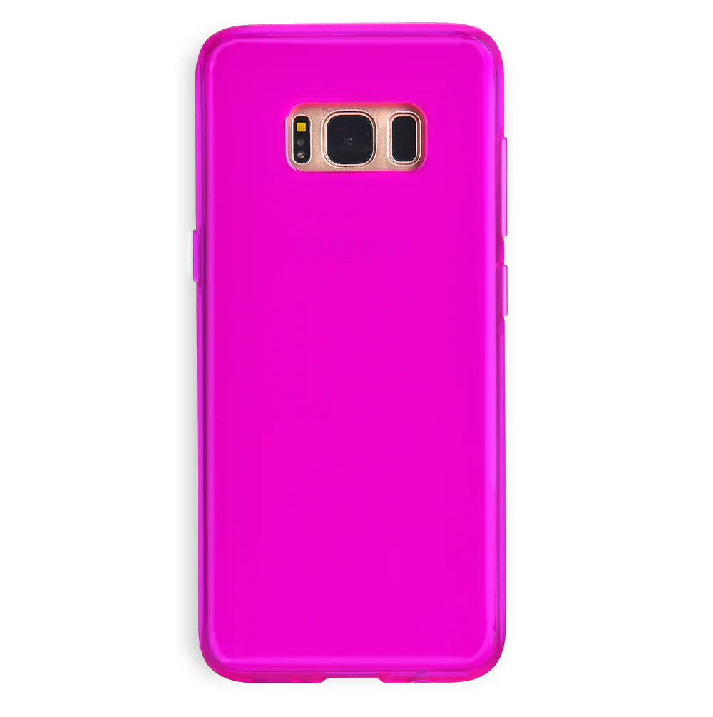 Neon Purple Clear Samsung Case - Image 12