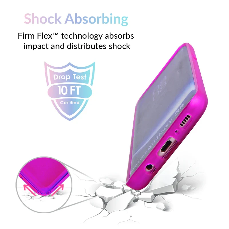 Neon Purple Clear Samsung Case - Image 14